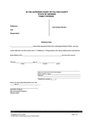 Superior Court Of Fulton County Fillable Form - Fill and Sign Printable ...