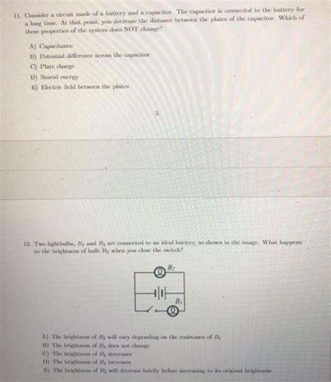 Solved 11. Consider a circuit made of a battery and a | Chegg.com