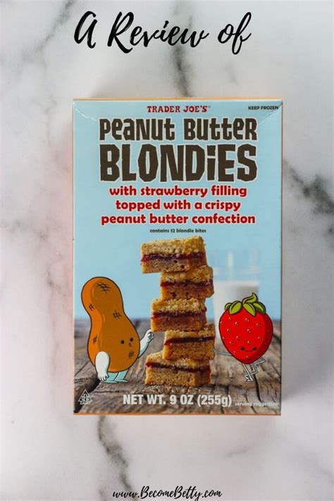 Trader Joe's Peanut Butter Blondies - BecomeBetty.com