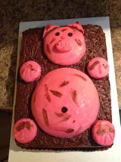 Pig in the mud cake | Mud cake, Cake, Pig