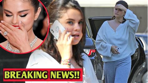 Selena Gomez FLAUNTING a MASSIVE Diamond Engagement ring in LA... - YouTube