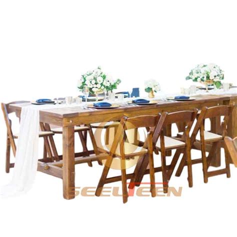 Modern wood dining table for any events - Seelteen