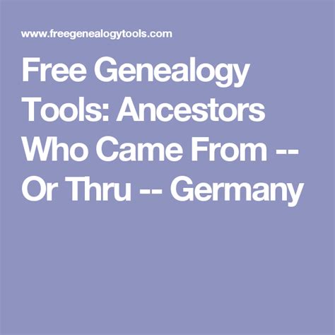 Pin on Genealogy