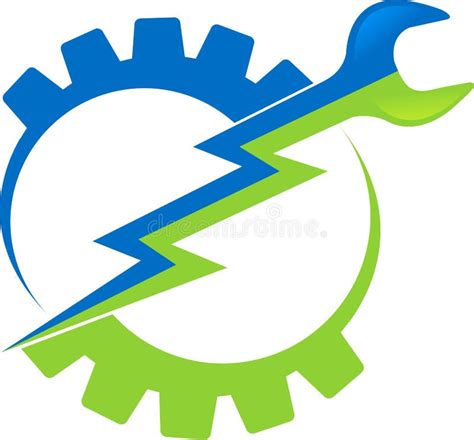 Logo de machine-outil illustration de vecteur. Illustration du usine - 27011666