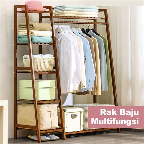 Jual Greenland Rak Baju Celana Serbaguna Stand Hanger Jemuran Portable Lemari Pakaian Praktis ...