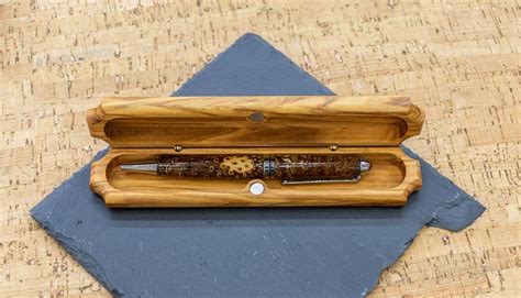 Olive Wood Pen Case Handmade Wooden Pen Box - Etsy Australia