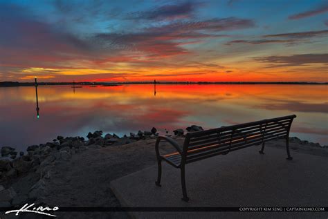 Kissimmee Lakefront Park Watching Sunrise