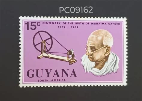 Guyana Centenary of the Birth of Mahatma Gandhi Charkha Mint PC09162 – Philately Cart