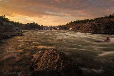 Photographing Sunset at Great Falls National Park - NAVIN SARMA