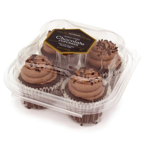 Marketside Triple Chocolate Gourmet Cupcakes, 11.7 oz, 4 Count - Walmart.com - Walmart.com