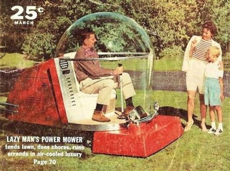 Futuristic 1950s Lawn Mower. | Retro futurism, Retro futuristic, Retro