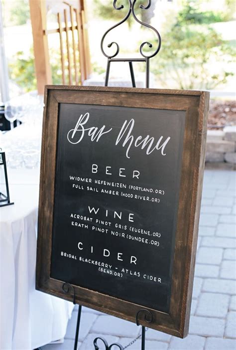 Wedding Bar Signs Templates