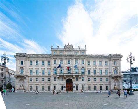 Unity of Italy Square in Trieste, Italy Editorial Photography - Image ...