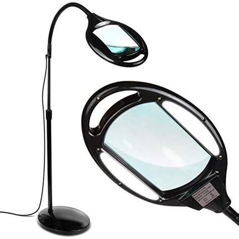 Brightech LightView Pro Magnifying Floor Lamp - Hands Free Magnifier ...