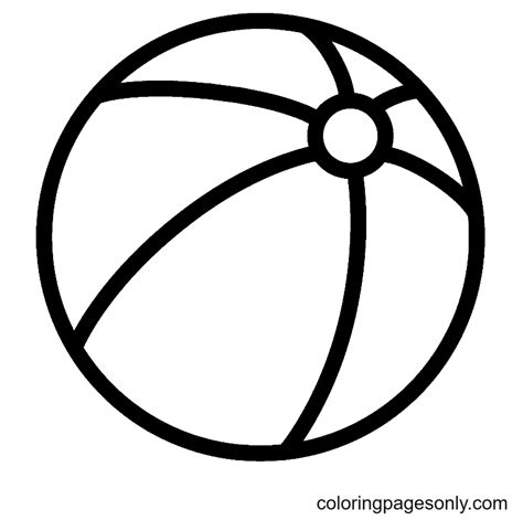 33+ Beach Ball Coloring Pages Printable - MaeganAniello