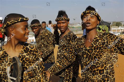 Zulu Dancers Dressed Traditional Clothing Enjoy Editorial Stock Photo ...