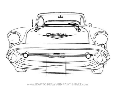 1957 Chevy Bel Air Drawings Sketch Coloring Page | Porn Sex Picture