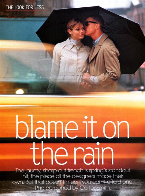 EDITORIAL: BLAME IT ON THE RAIN