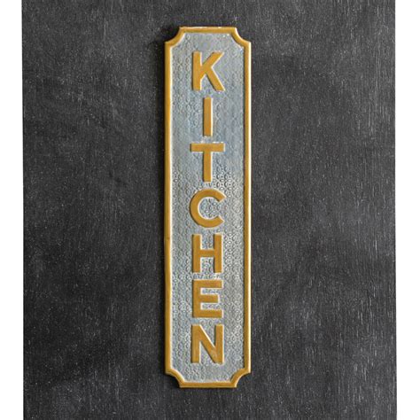 Farmhouse Vintage Kitchen Metal Wall Sign