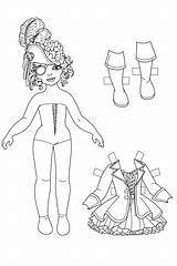 Paper Dolls Coloring Page sketch template