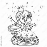 Princess Wand Coloring Pages sketch template