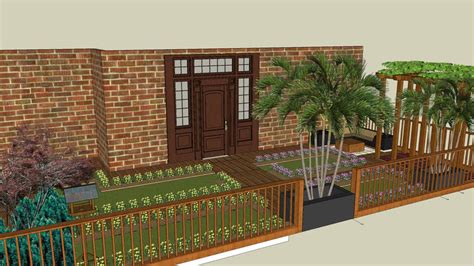 Terrace Garden Sketchup Model - Image to u