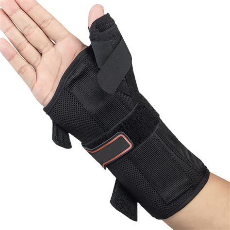 Buy Wrist Brace with Thumb Spica Splint,De Quervain's Tenosynovitis Long Stabilizer Brace ...