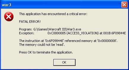 Fix Warcraft 3 Fatal Error | Lancraft