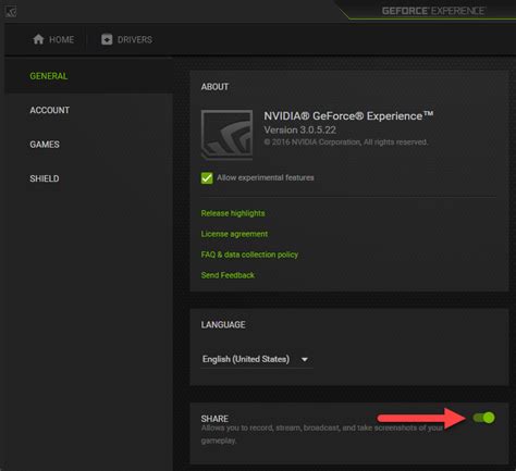 Disabling the GeForce Experience Share In-game Overlay | NVIDIA