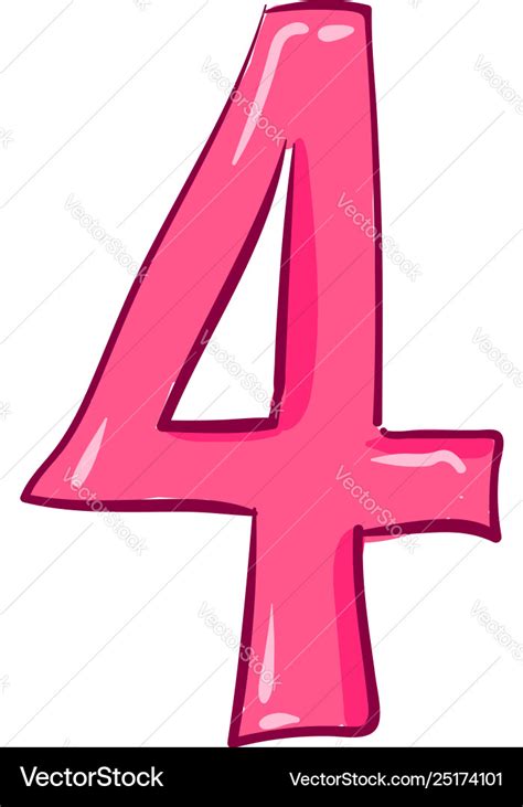 Number Four Clip Art