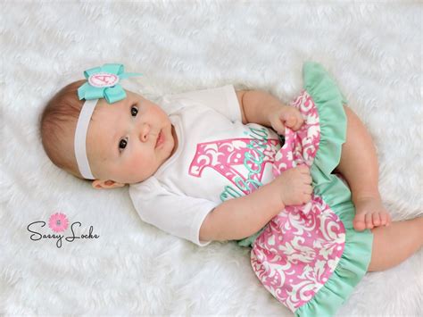 Personalized Baby Girl Clothes Newborn Gril Take Home Outfit