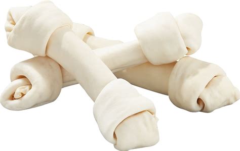 PURE & SIMPLE PET Flat Knotted Rawhide Bone Dog Treat, Large, 8 count - Chewy.com