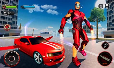 Flying Robot Car - Robot Shooting Games APK for Android - Download