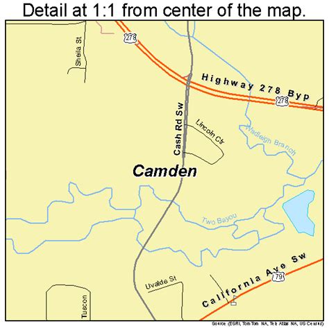 Camden Arkansas Street Map 0510720