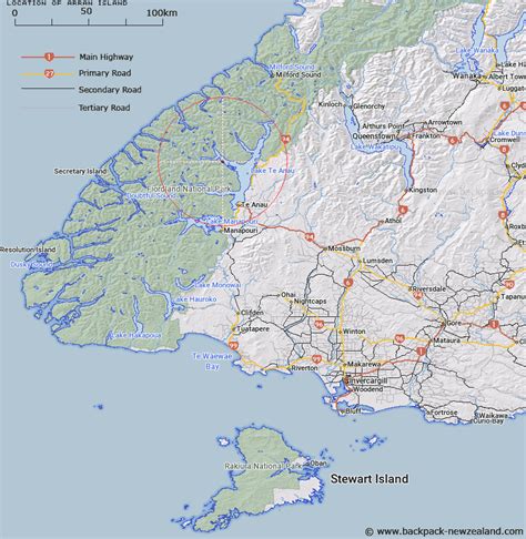 Where is Arran Island? Map - New Zealand Maps