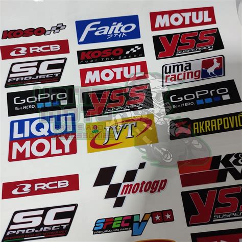 Motorcycle Decals - Side panel sponsor stickers | Shopee Philippines