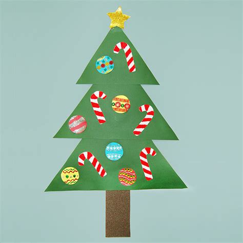 Paper Christmas Tree | Kids' Crafts | Fun Craft Ideas | FirstPalette.com