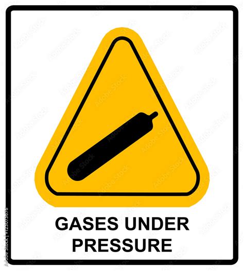 Gases under pressure sign. Vector symbol Stock Vector | Adobe Stock