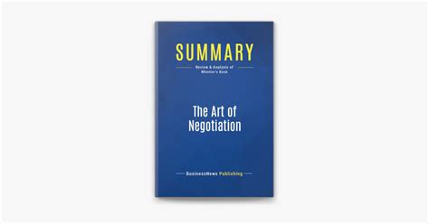 ‎Summary : The Art Of Negotiation on Apple Books