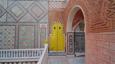 Sidi Bou Said architecture mosaic museum 48006321 Stock Video at Vecteezy