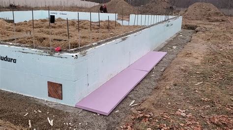 Super simple Frost Protected Shallow Foundation with ICF wall - YouTube