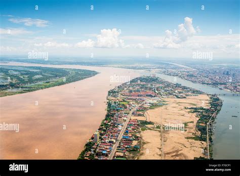 Mekong river in flood, Cambodia Stock Photo - Alamy