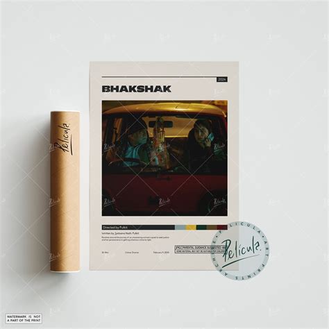 Bhakshak Poster Pulkit Minimalist Movie Poster Vintage Retro Art Print Custom Poster Wall Art ...