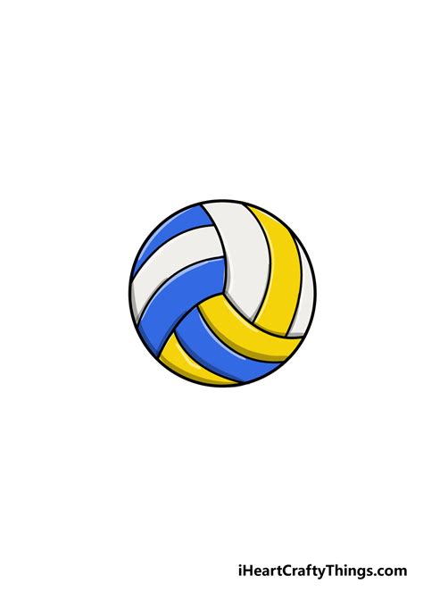 Volleyball Drawing - How To Draw A Volleyball Step By Step