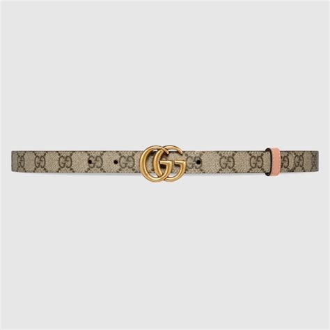 Gucci GG Marmont reversible thin belt - 65941892TIC9952