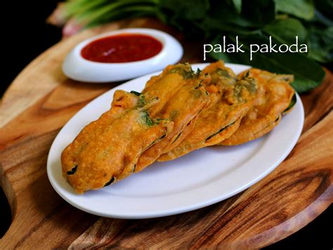 palak pakoda recipe | spinach fritters | palak pakora recipe