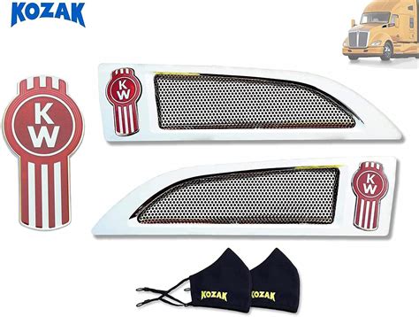 KOZAK Chrome Hood Side Air Intake Vent Grille Assembly (Right Passenger ...