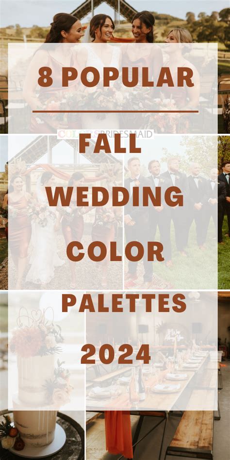 Rust and Navy Blue Fall Wedding Color Palettes 2024, Rust Bridesmaid Dresses, Navy Blue Groom ...