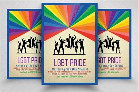 LGBT Pride Flyer / Poster Template By Designhub | TheHungryJPEG