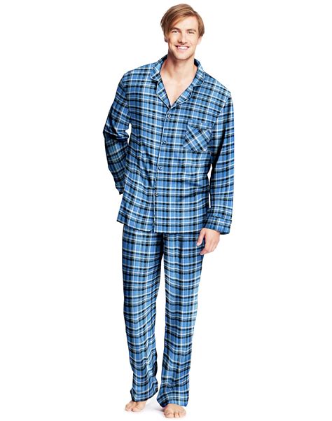 0140/0140X - Hanes Men`s Flannel Pajamas